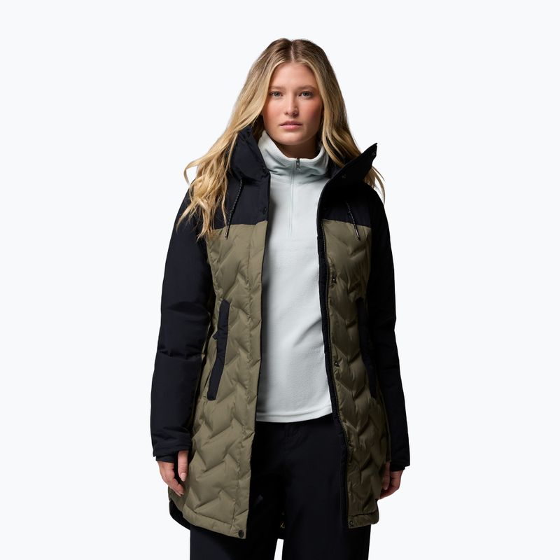Női pehelykabát Columbia Mountain Croo III Mid Down stone green/black 5
