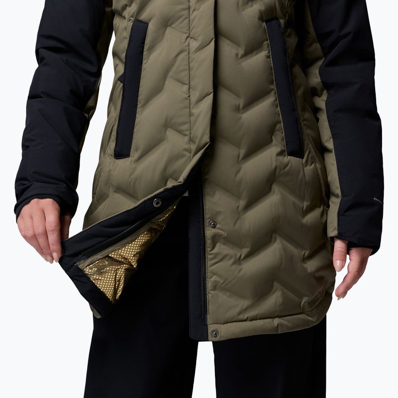 Női pehelykabát Columbia Mountain Croo III Mid Down stone green/black 9