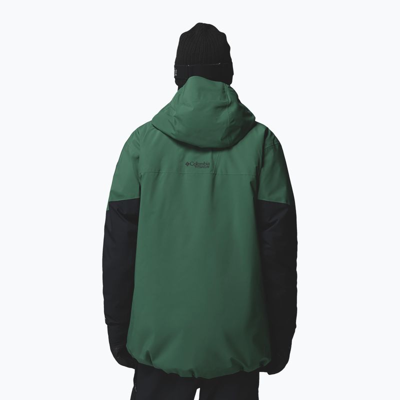 Férfi síkabát Columbia Platinum Peak Insulated rain forest/black 3