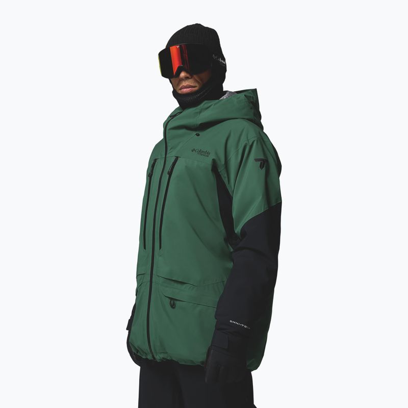 Férfi síkabát Columbia Platinum Peak Insulated rain forest/black 4