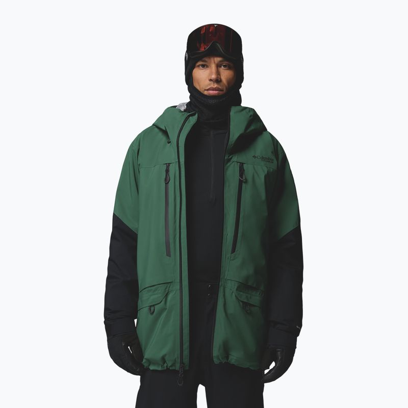 Férfi síkabát Columbia Platinum Peak Insulated rain forest/black 6