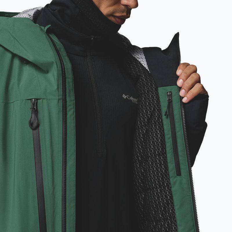 Férfi síkabát Columbia Platinum Peak Insulated rain forest/black 14