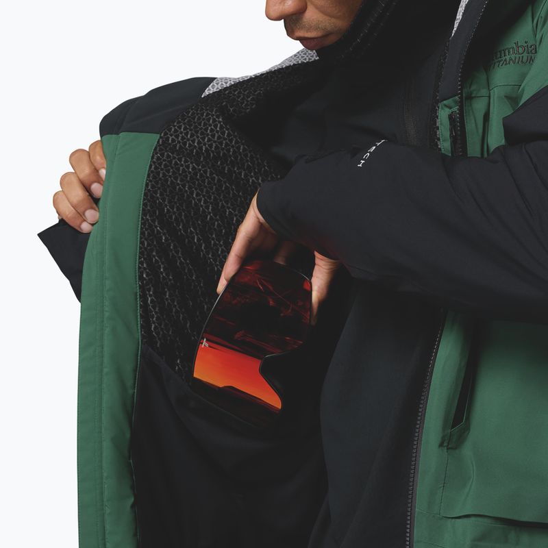 Férfi síkabát Columbia Platinum Peak Insulated rain forest/black 16