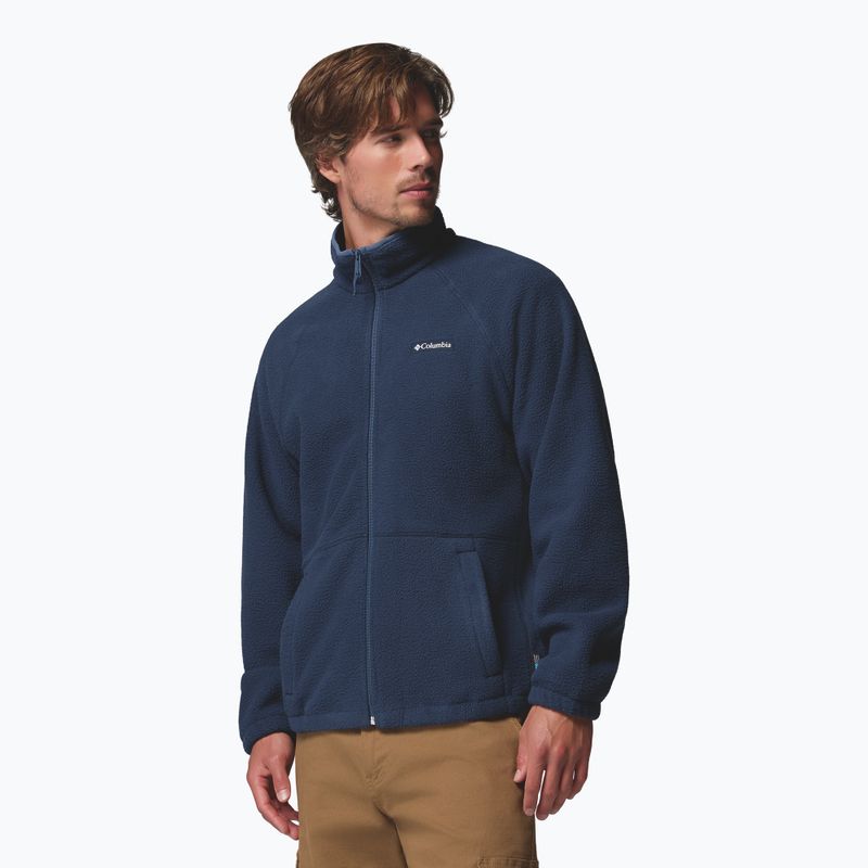 Férfi polár pulóver Columbia Timber Crest MTR Fleece Full Zip collegiate navy 4