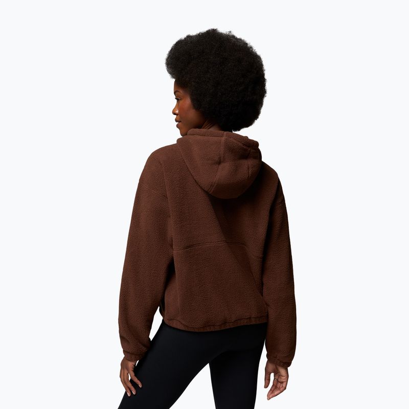 Női polár pulóver Columbia Timber Meadow MTR Fleece Hoodie tobacco 3