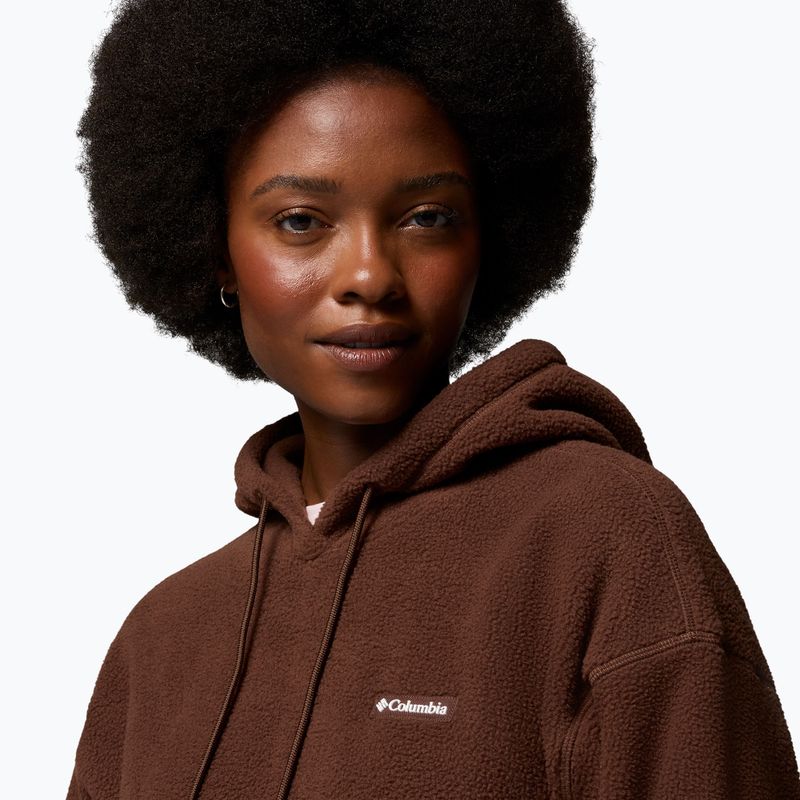 Női polár pulóver Columbia Timber Meadow MTR Fleece Hoodie tobacco 6