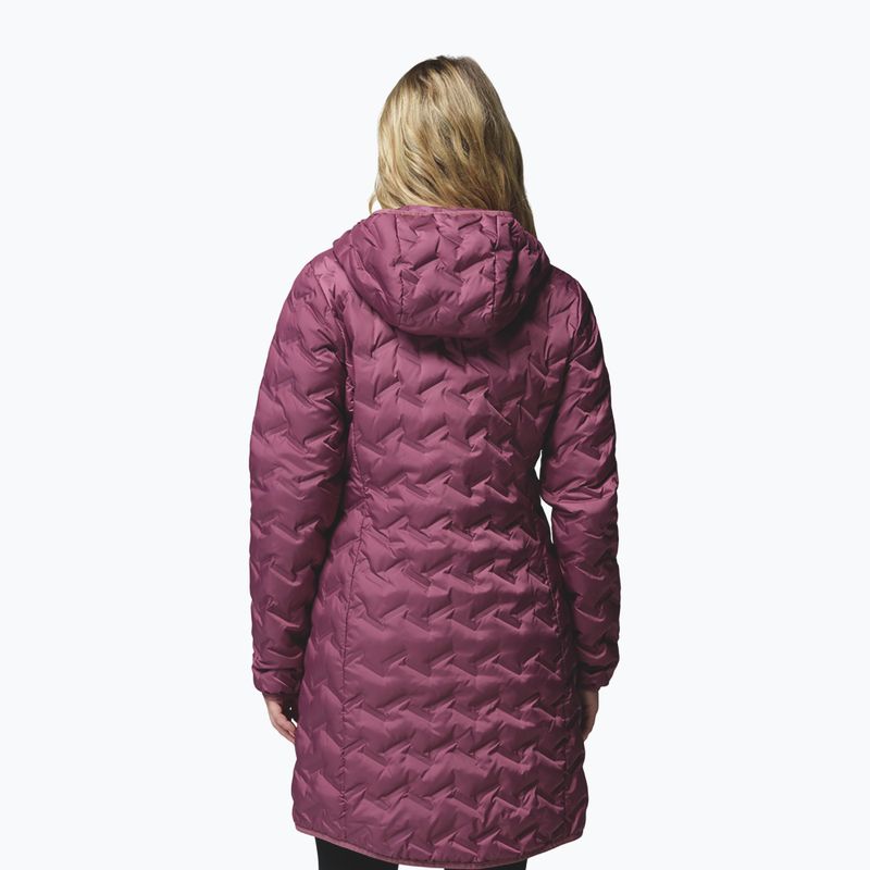 Női pehelykabát Columbia Delta Ridge II Long Down antique mauve 3