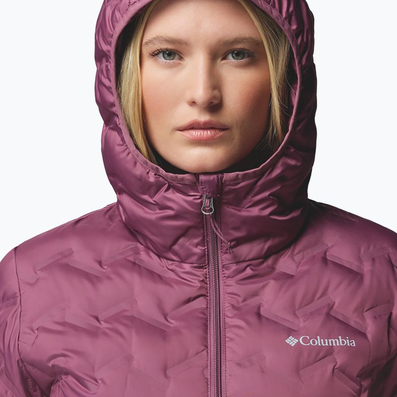 Női pehelykabát Columbia Delta Ridge II Long Down antique mauve 6