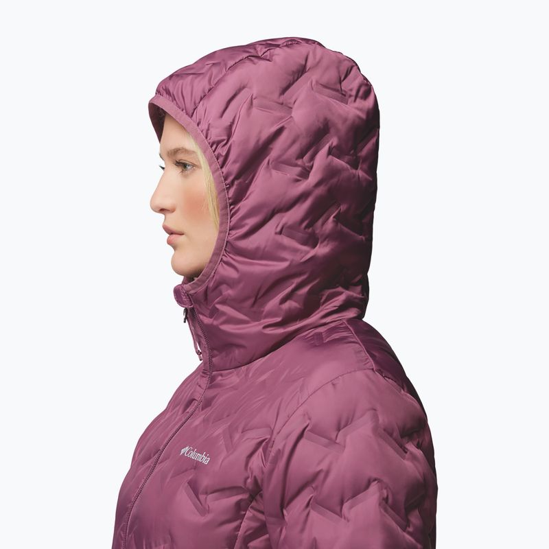 Női pehelykabát Columbia Delta Ridge II Long Down antique mauve 7