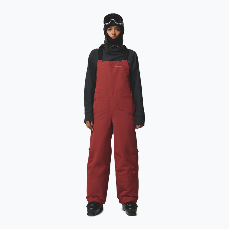 Női sínadrág Columbia Coreshot Bib red oxide