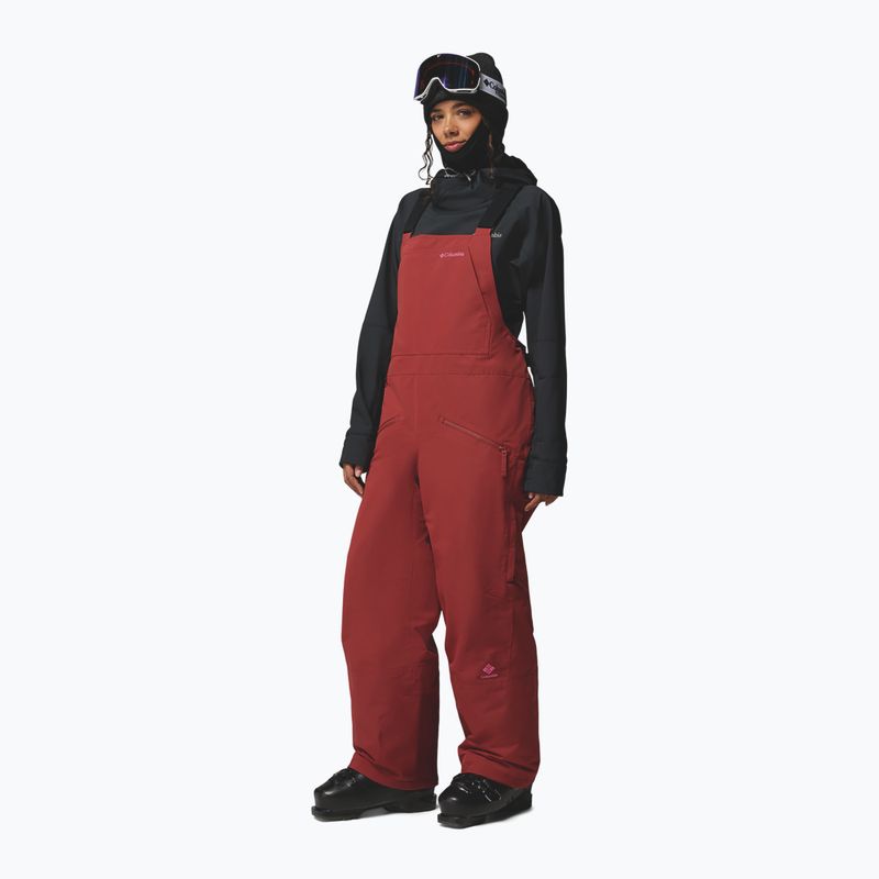 Női sínadrág Columbia Coreshot Bib red oxide 4
