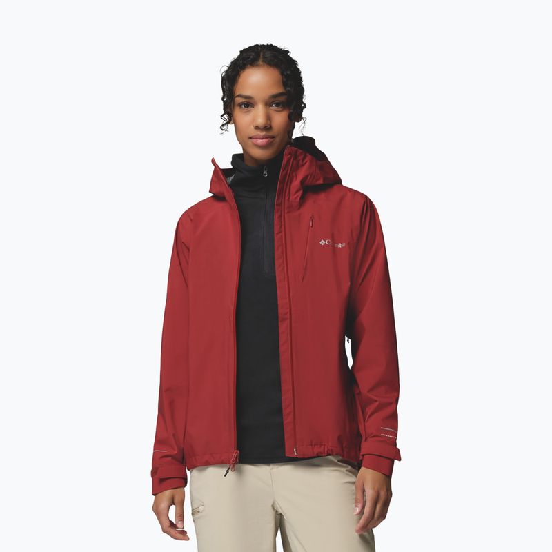 Női softshell dzseki Columbia Trailborne 2.5L Shell red oxide 4