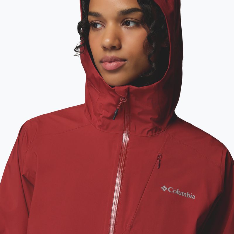 Női softshell dzseki Columbia Trailborne 2.5L Shell red oxide 8