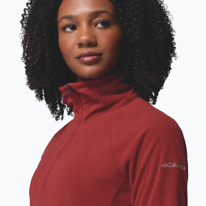Női polár pulóver Columbia Glacial IV 1/2 Zip Red Oxide 4