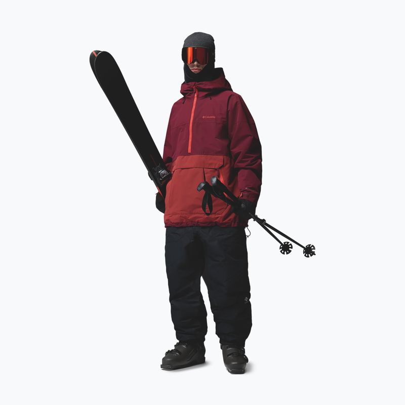 Férfi snowboarddzseki Columbia Coreshot Shell Anorak red oxide/rich wine 2