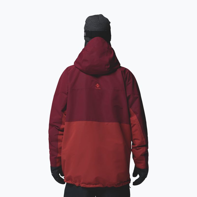 Férfi snowboarddzseki Columbia Coreshot Shell Anorak red oxide/rich wine 3