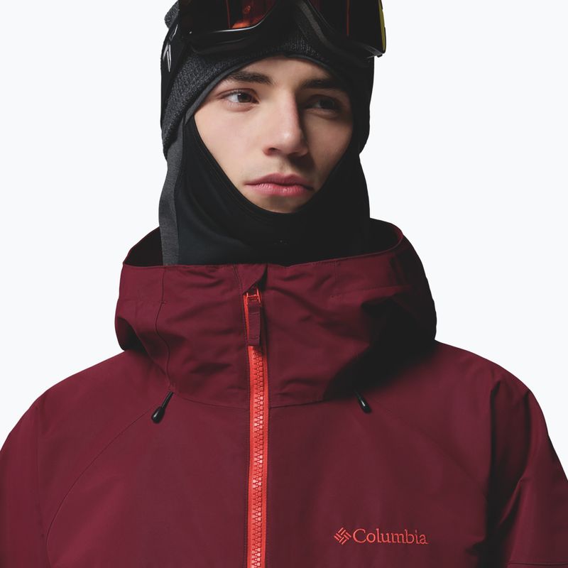 Férfi snowboarddzseki Columbia Coreshot Shell Anorak red oxide/rich wine 5