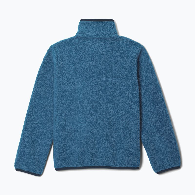Gyerek polár pulóver Columbia Halvetia II Half Snap Fleece phoenix blue/rainy day 2