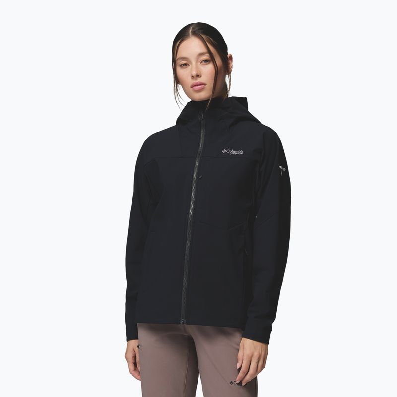 Női softshell dzseki Columbia Tennen Mountain Hooded Softshell black