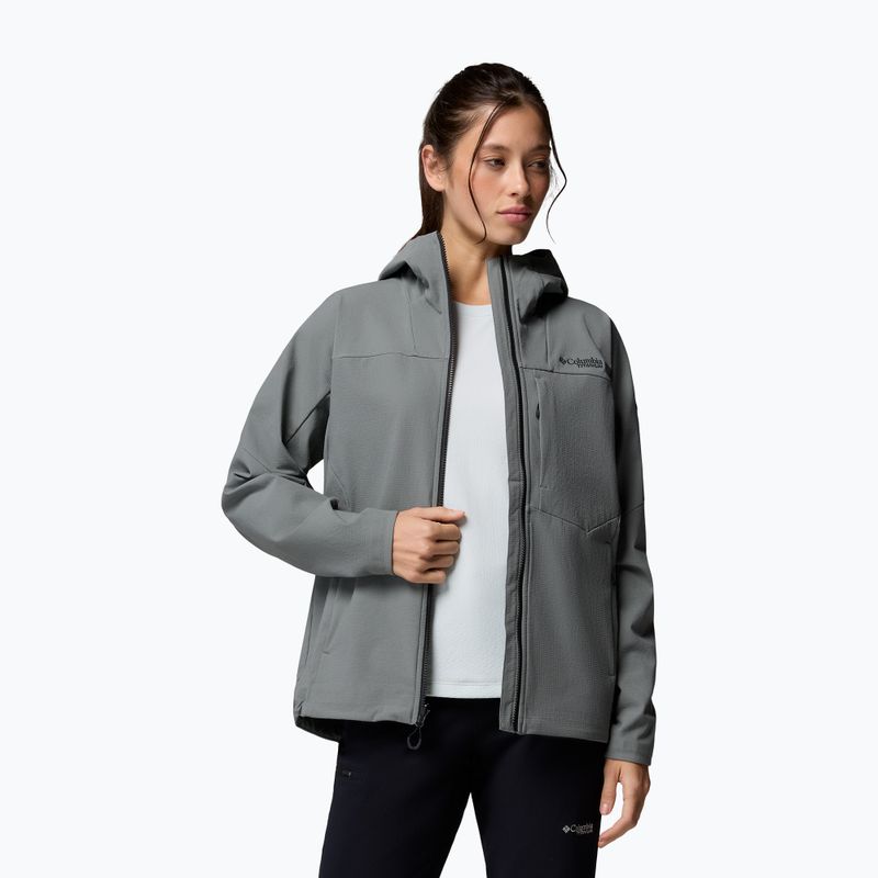 Női softshell dzseki Columbia Tennen Mountain Hooded Softshell sedona sage 5