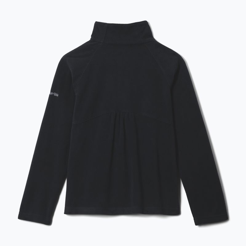 Gyerek polár pulóver Columbia Glacial Fleece Half Zip Black 2