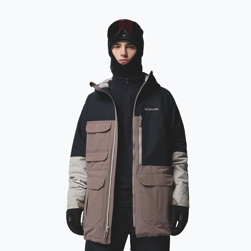 Férfi snowboarddzseki Columbia Coreshot iron/black/flint grey 4
