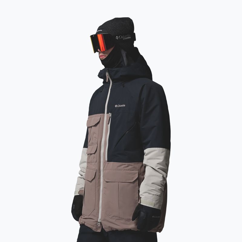 Férfi snowboarddzseki Columbia Coreshot iron/black/flint grey 5