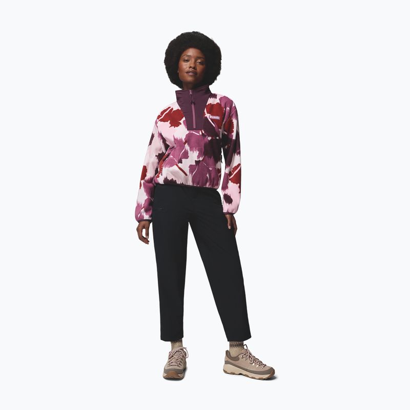 Női polár pulóver Columbia Sequoia Grove II Printed Half Zip antique mauve ikatbloom 2