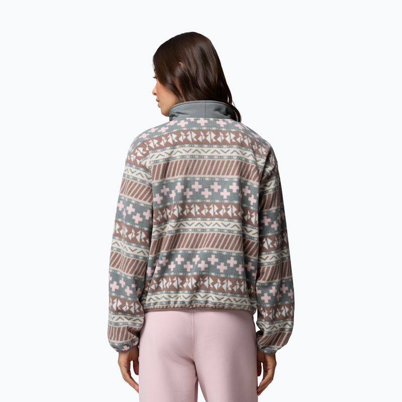 Női polár pulóver Columbia Sequoia Grove II Printed Half Zip Iron Wizard Island 3