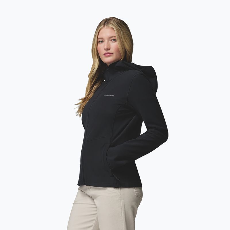 Női kabát Columbia Star Valley Hooded Full Zip black 5