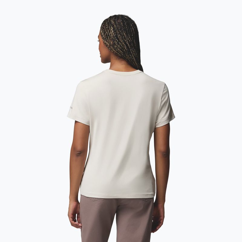 Női póló Columbia Parsons Point SS Graphic Tee dark stone heather/treescape 3