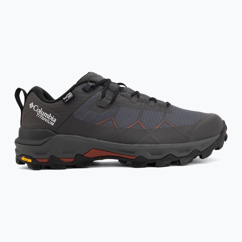 Férfi kirándulócipők Columbia Peakfreak Titanum Outdry dark grey/red oxide 2