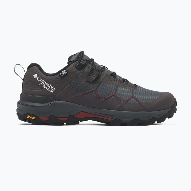 Férfi kirándulócipők Columbia Peakfreak Titanum Outdry dark grey/red oxide