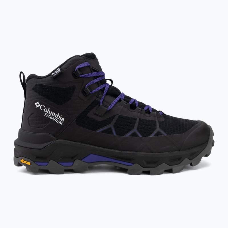 Női túracipők Columbia Peakfreak Titanum Outdry Mid black/purple quartz 2