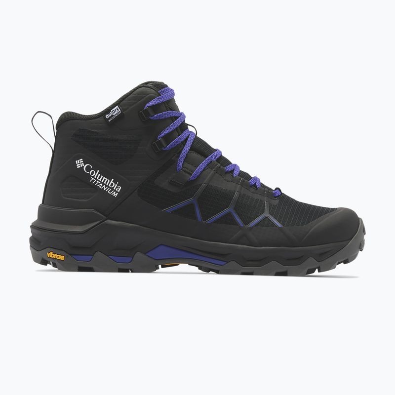 Női túracipők Columbia Peakfreak Titanum Outdry Mid black/purple quartz