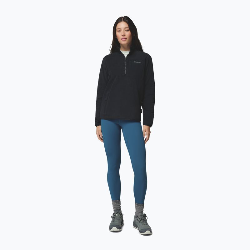Női polár pulóver Columbia Pacific Arch 200 Half Zip Fleece Black 2