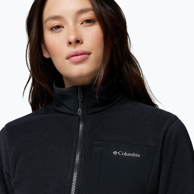 Női polár pulóver Columbia Pacific Arch 200 Half Zip Fleece Black 6