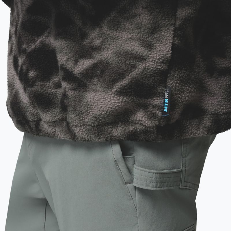 Férfi polár pulóver Columbia Timber Crest MTR Fleece Printed HZ black/icypeaks 6