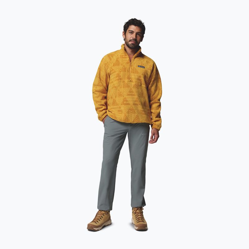 Férfi polár pulóver Columbia Timber Crest MTR Fleece Printed HZ squash/geomix tonal 2