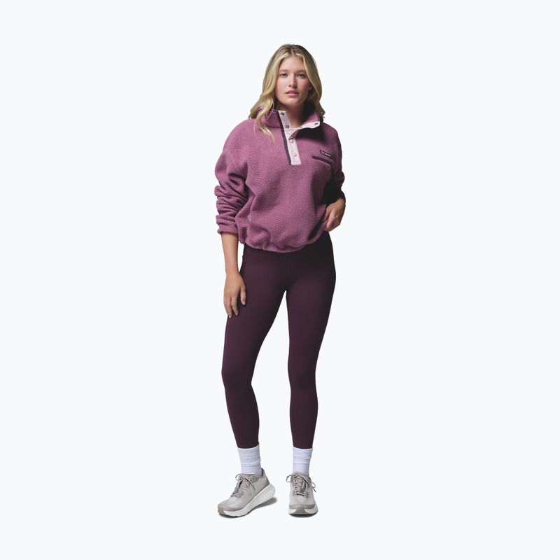 Női polár pulóver Columbia Helvetia II Cropped Half Snap Fleece antique mauve/mineral pink 2