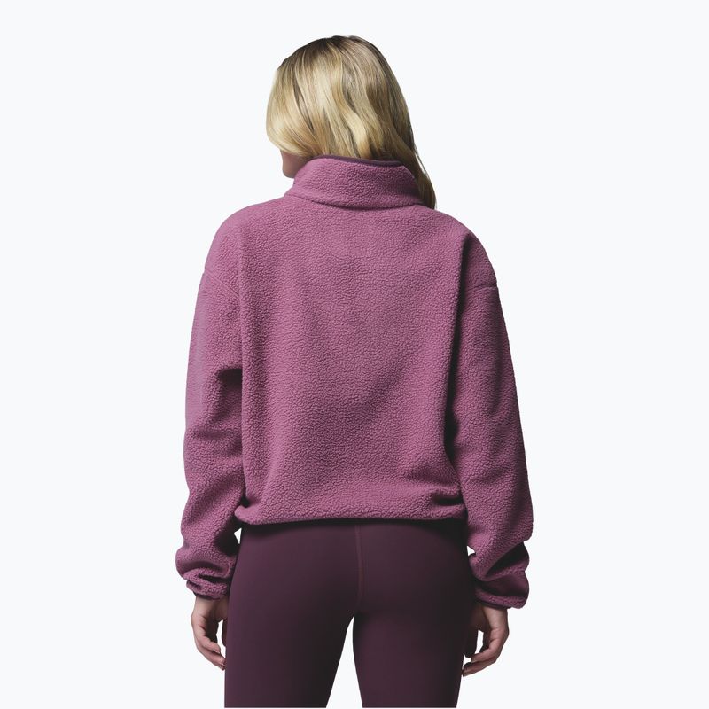 Női polár pulóver Columbia Helvetia II Cropped Half Snap Fleece antique mauve/mineral pink 3