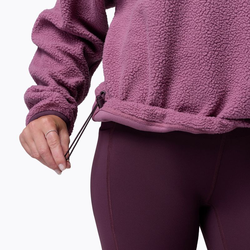 Női polár pulóver Columbia Helvetia II Cropped Half Snap Fleece antique mauve/mineral pink 6