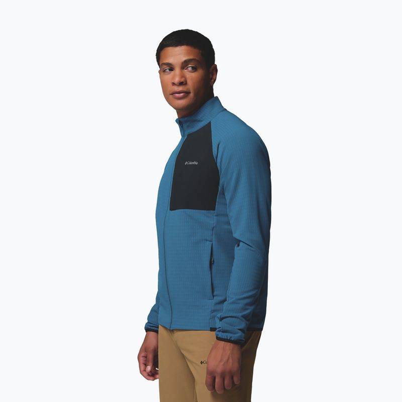 Férfi polár pulóver Columbia Superior Summit Grid Full Zip phoenix blue 5