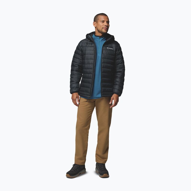 Férfi kabát Columbia Powder Lite II Hooded black ripstop 2