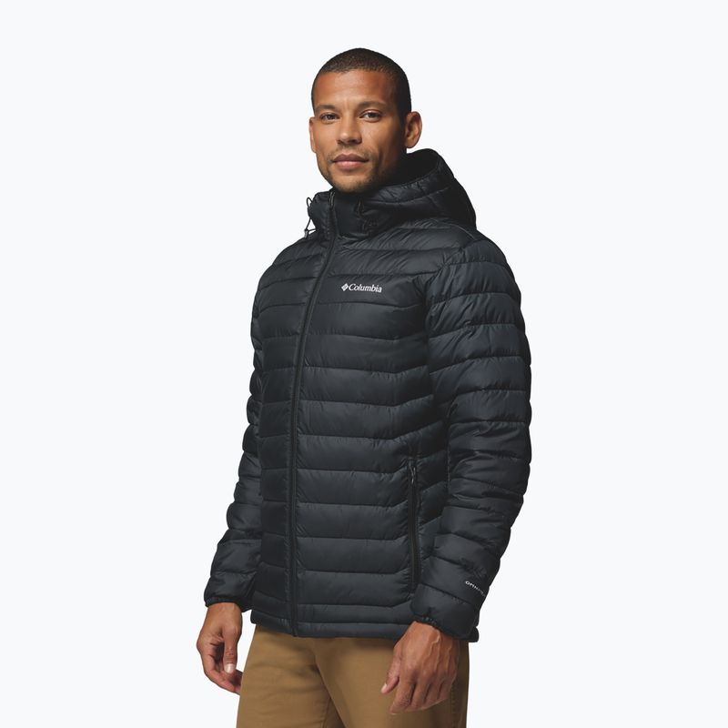 Férfi kabát Columbia Powder Lite II Hooded black ripstop 5
