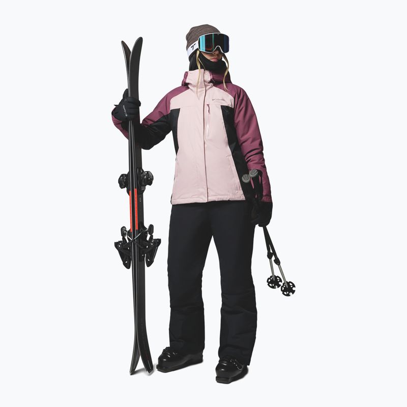 Női síkabát Columbia Snowy Summit Ins mineral pink/black/antique mauve x dye 2