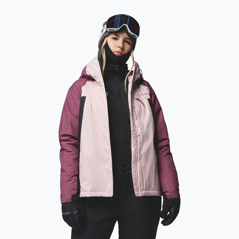 Női síkabát Columbia Snowy Summit Ins mineral pink/black/antique mauve x dye 4