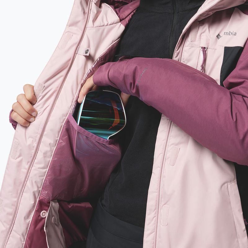 Női síkabát Columbia Snowy Summit Ins mineral pink/black/antique mauve x dye 8