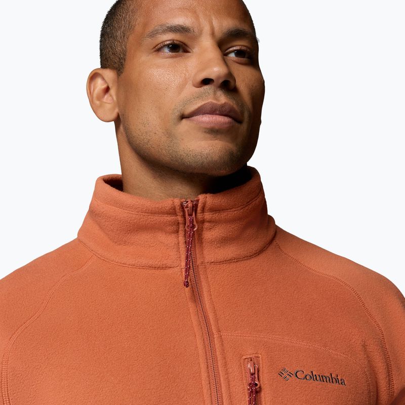 Férfi polár pulóver Columbia Fast Trek III Half Zip Teak Brown 5