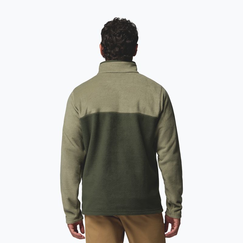 Férfi polár pulóver Columbia Steens Mountain Half Snap II stone green/greenscape 3